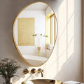 WallBeyond Asymmetrical Mirror, Irregular Wall Mirror, Unique Wall Mirrors Decorative for Bedroom Living Room Entryway Hall, Gold Mirrors for Wall Decor 28
