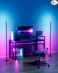 2PCS Corner Floor Lamp,RGB LED Corner Lamp with Remote Control,65