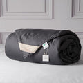 CUDDLE DREAMS Silk Filled Comforter for All Season, Detachable Tencel Duvet Cover for Easy Care, Naturally Breathable (Steel Gray, Twin)