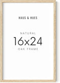 HAUS AND HUES 16x24 Frame - Light Wooden Picture Frame, Set of 1 (Beige)