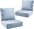 Outdoor Seat Cushion Set-24 x 24 x 6 Inch Outdoor Chair Cushions Set of 2 with Water Resistant & Removable Cover Outdoor Cushions for Patio Furniture Chair Sofa Couch-Sky Blue
