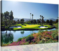 chenchenArt Indian Wells Golf Course Wall Art Picture Golf Course Poster Wall Decor for Living Room Bedroom Home Decorations Golf Artwork Canvas Prints Framed Ready to Hang(18''H x 24''W)