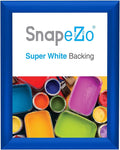 SnapeZo Photo Frame 8x10 Inches, Blue 1 Inch Aluminum Profile, Front-Loading Snap Frame, Wall Mounting, Sleek Series