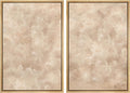 MUDECOR Framed Canvas Print Wall Art Neutral Abstract Minimalist Beige and Cream Tones Illustrations Modern Art Decorative Bohemian Colorful Chic for Living Room, Bedroom, Office - 24