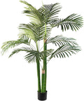 Artificial Palm Tree, Tall Tropical Palm Tree Faux Palm Plant for Indoor Outdoor Office House Living Room Home Decor