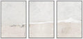 SIGNWIN Framed Canvas Print Wall Art Set Industrial Grunge White Gray Landscape Shapes Abstract Illustrations Modern Art Decorative Nordic Zen for Living Room, Bedroom, Office - 16