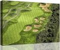 chenchenArt Golf Course Canvas Print for Living Room Decor, 12''H x 18''W, Waterproof, Framed Art Print