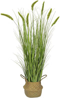 Green Onions Fake Plants,Artificial Plants Indoor, Fake Grass Decor Green Plant Fake Outdoor Flowers Fake Succulents,Artificial Tall Grass Plants with Pots House Decorative (47