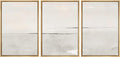 SIGNWIN Framed Canvas Print Wall Art Set Gray Duotone Pastel Watercolor Landscape Shapes Abstract Illustrations Modern Art Decorative Nordic Zen for Living Room, Bedroom, Office - 16