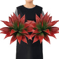 Artificial Agave Plants,Large UV Resistant Fake Agave Planters for Indoor and Outdoor Decorating Tropical Plant Succulents Greenery Indoor Decor (2Pack,18