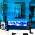 LED Ocean Wave Light Bar Pro, 16 Color Water Ripple Projector Wall Lamp with Remote, Light Up 20x20ft Night Lights, Mood Lighting for Bedroom, Home & Parties Decor