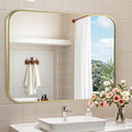 Brushed Gold Mirror, 40