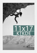 KTKDE 11x17 Picture Frame White Wooden Shatter Resistant Glass, Rectangle Photo Frame for Photos,Studio Gallery Wall Hanging Posters & Art Prints