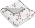 LollyBanks Muslin Baby Blanket 100% Organic Cotton, Muslin Quilt Lightweight, Toddler Blanket for Boys and Girls, 6 Layers Baby Blankets 47