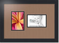 ArtToFrames Collage Photo Frame Double Mat with 2 - 4x6 Openings and Satin Black Frame