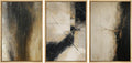SIGNWIN Framed Canvas Print Wall Art Set Black and Gold Abstract Modern Geometric Illustrations Modern Art Decorative Rustic Calm/Zen for Living Room, Bedroom, Office - 24