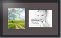 ArtToFrames Collage Photo Frame Double Mat with 1 - 8.5x11^ 8x10 Openings and Satin Black Frame
