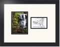 ArtToFrames Collage Photo Frame Double Mat with 1 - 3.5x5, 5x7 Openings and Satin Black Frame