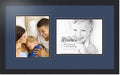 ArtToFrames Collage Photo Frame Double Mat with 1 - 8.5x11^ 8x10 Openings and Satin Black Frame