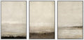 SIGNWIN Framed Canvas Print Wall Art Set Misty Horizons Tranquil Scenery in Monochrome Abstract Modern Art Bohemian Decorative for Living Room, Bedroom, Office - 24