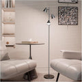Floor Lamp 3 LED Lights with Magnetic Remote Control Tall Standing Rotatable Dimmable Lighting 5 Color Temperatures 6500K 25W 63