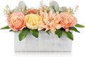 DILATATA Flower Arrangement with Wooden Vase 10