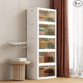 JOYMOOP Closet Organizers and Storage – 348 Qt Collapsible Storage Bins with Lid (5-Tier, 5 x 12.4 Gal) – Perfect for Clothes, Toys & More