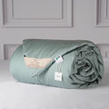 CUDDLE DREAMS Silk Filled Comforter for All Season, Detachable Tencel Duvet Cover for Easy Care, Naturally Breathable (Celadon, Twin)