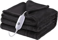 Electric Heated Blanket Microplush Cover Blanket, Twin Size 62