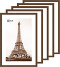 VCK 24x36 Poster Frame 5 Pack, Brown Wood Picture Frame, Exclusive Wood Grain, Wall Hanging