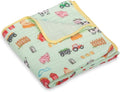 LollyBanks Muslin Baby Blanket 100% Organic Cotton, Muslin Quilt Lightweight, 6 Layers Soft Blanket Neutral, 47
