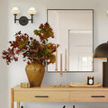 30x36 Inch Black Bathroom Mirror, Copper-Free Mirror, Aluminum Alloy Frame Vanity Rectangle Wall Mounted Modern Mirror for Bedroom/Living Room/Porch Horizontal or Vertical