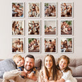 Renditions Gallery Set of 12, 11X14 Custom Photo Prints with Real Wood Picture Frames. Create Personalized Photos with Peel & Stick Photo Frames. White Frame