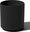 Veradek Demi Series Round Planter for Porch, Patio, Backyard | Durable Plastic-Concrete Material | Modern Décor for Tall Plants, Flowers
