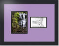 ArtToFrames Collage Photo Frame Double Mat with 1 - 3.5x5^ 5x7 Openings and Satin Black Frame