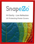 SnapeZo Poster Frame 24x30 Inches, Red 1 Inch Aluminum Profile, Front-Loading Snap Frame, Wall Mounting, Sleek Series