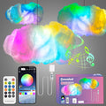 Cloud Lights for Ceiling - Aesthetic Mood Light, Music Sync App Control Wall Light Color Changing Strip Lights, Cool Stuff for Kids Room Decor