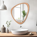 WallBeyond Asymmetrical Mirror, Irregular Wall Mirror for Bathroom, Wall Mirrors Decorative for Bedroom Living Room Entryway Hall, Unique Wall Mirror 25