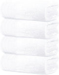 Tens Towels Pack of 4 Extra Large Bath Towels 30 x 60 Inches, 100% Cotton, Larger & Lighter Weight, Quicker to Dry, Super Soft and Absorbent, Perfect for Bathroom, White