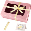 TIACABO Pink Large Gift Box with Window, 13.5