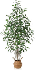 Artificial Eucalyptus Tree,6Ft Tree Fake Plant in Pot for Home and Office Decor,Potted Faux Plants Tall Artificial Trees for Indoor, Outdoor