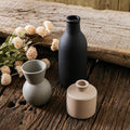 Ceramic Flower Vase Without Dried Fake Flowers, Small Vase for Centerpieces, Modern Vases for Home Decor- 3 Pcs