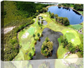 Golf Course Canvas Wall Art for Living Room Bedroom Bathroom Home Decorations Golf Course and Lake Picture Poster Prints Artwork Framed Ready to Hang(24''H x 36''W)