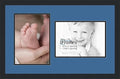 ArtToFrames Collage Photo Frame Double Mat with 2 - 8.5x12 Openings and Satin Black Frame