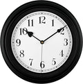 Retro Wall Clock, 10 Inch Vintage Silent Non Ticking Classic Clocks, Easy to Read, Quality Quartz Clock Battery Operated, Decorative Bedroom, Kitchen