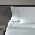 Vera Wang - King Sheet Set, Luxury Sateen Cotton Bedding, 800 Thread Count, Soft & Smooth Room Essentials (Pale Blue, King)