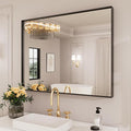 LOAAO Black Bathroom Mirror 30