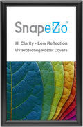 SnapeZo Letter Frame 8.5x14 Inches, Black 1 Inch Aluminum Profile, Front-Loading Snap Frame, Wall Mounting, Sleek Series