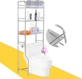 susunnus Over The Toilet Storage 3 Tier S,Bathroom Shelves Over Toilet,Freestanding Space Saver with Toilet Paper Holder,Stainless Steel,Pragmatic, Sturdy,Waterproof,Silver