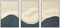SIGNWIN Framed Wall Art Print Set Minimalist Blue and Beige Wave Modern Abstract Photography Modern Art Minimalist Closeup Dramatic for Living Room, Bedroom, Offic - 16